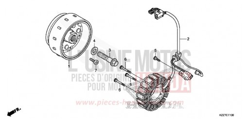 GENERATRICE CRF250LAK de 2019